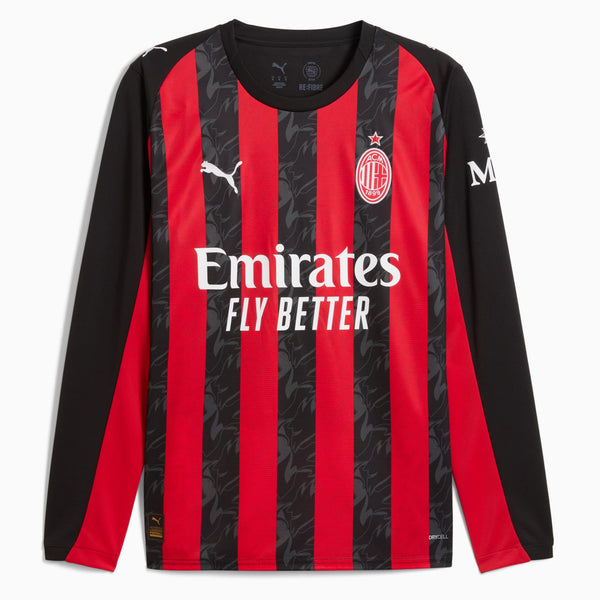AC Milan 2025/26 Maillot Domicile à manches longues pour Homme